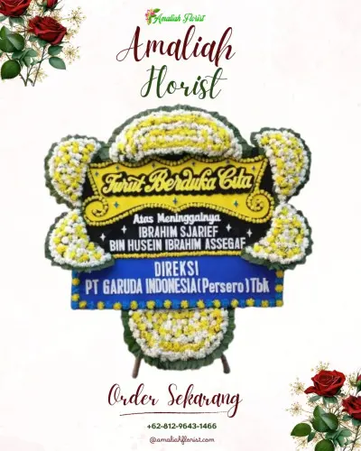 Papan Bunga Duka di Gedong Pakuon